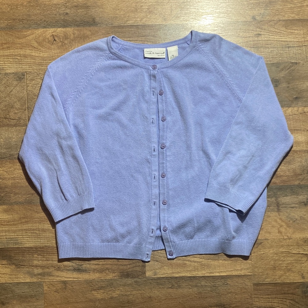Croft & Barrow Light Purple Cardigan